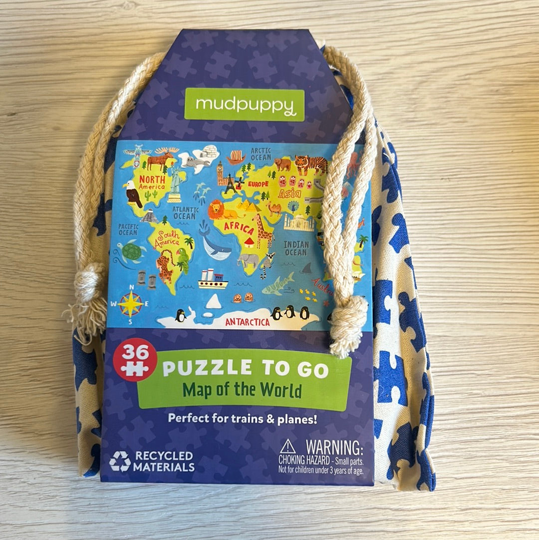 Mudpuppy Map of The World Puzzle