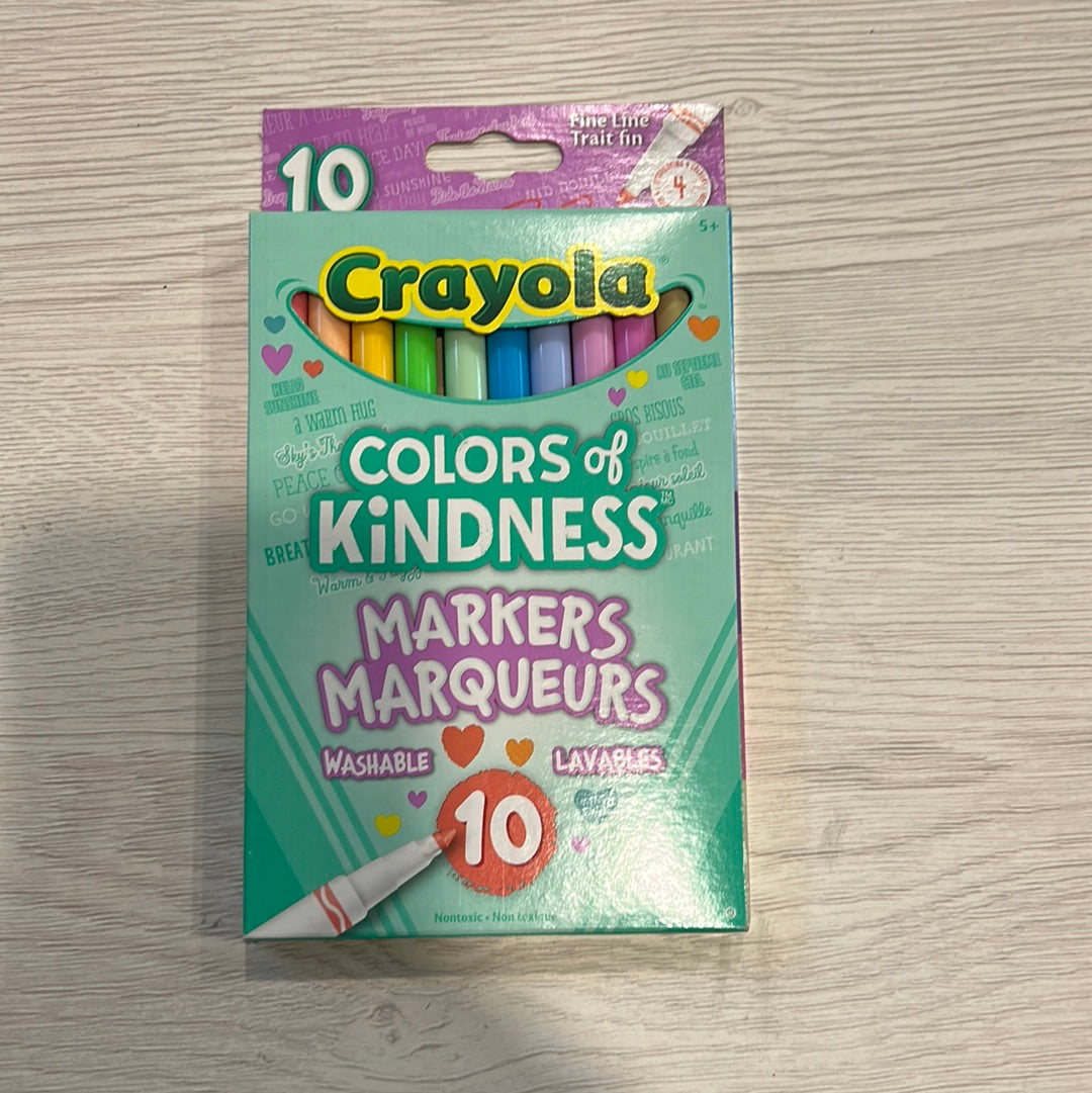 Crayola Markers - Colors Of Kindness Fine Line 10 count