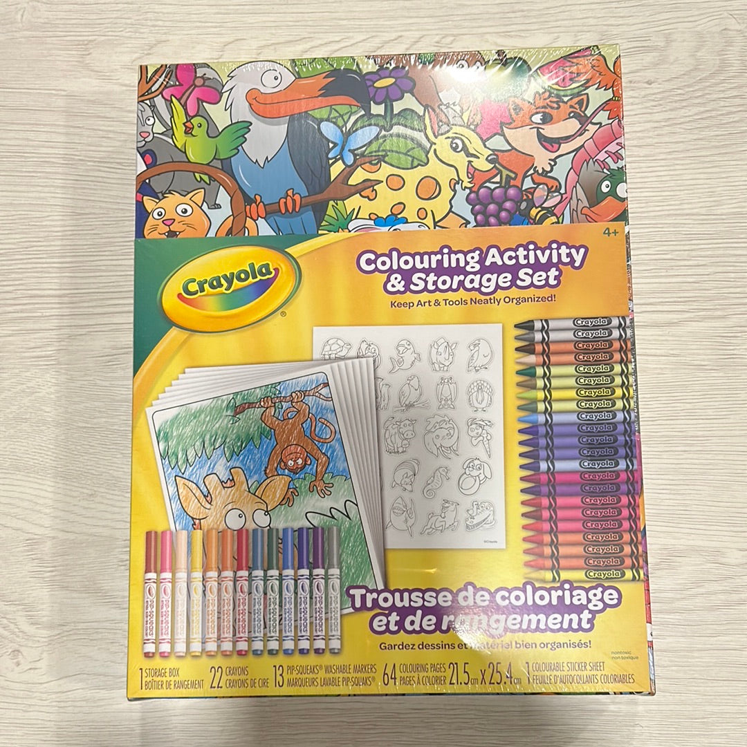 Crayola Activity & Storage Set NORTHERN BOOKWORMS